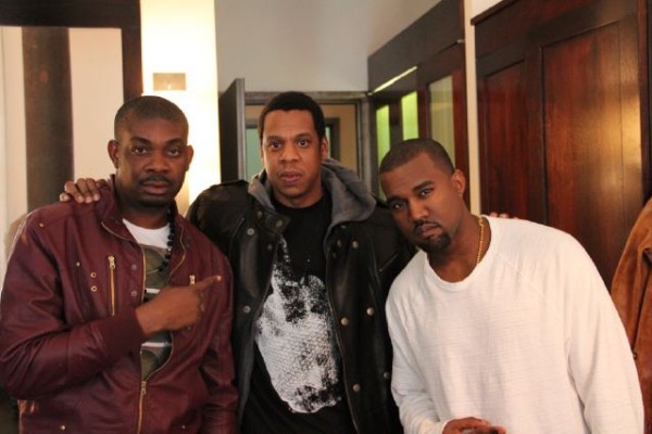 Don Jazzy, Jay Z and Kanye West in New York