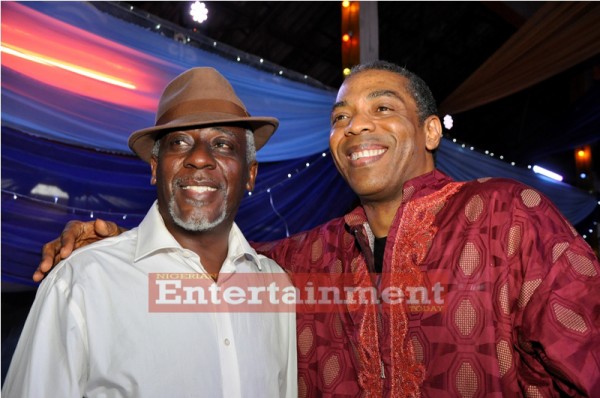 Femi Segun, Femi Kuti at the latter's 50th birthday celebration held at the New Afrika Shrine, June 2012. Photo: Filed