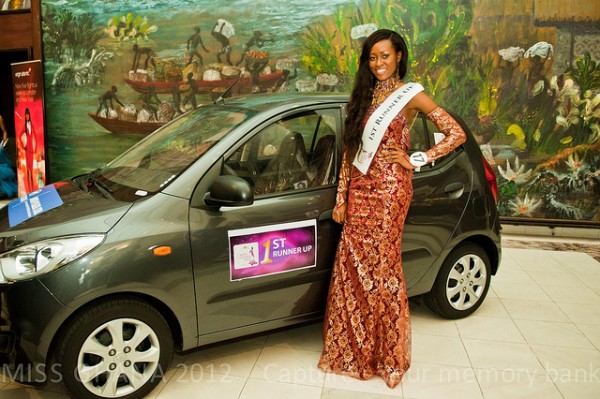 Nadia Ntanu who hails from Manfe Akuapim, embarked on various charity projects under the Miss Ghana Foundation. Photo: Filed