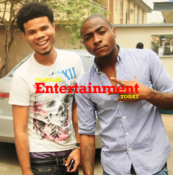 Asa Asika and Davido at NET offices, February 2011.
