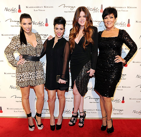 The Kardashians - Kim, Kourtney, Khloe and their mother Kris Jenner