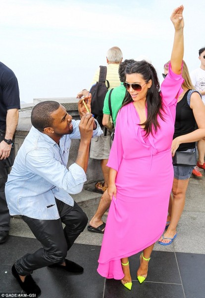 Kim Kardashian and Kanye West in Rio, Brazil