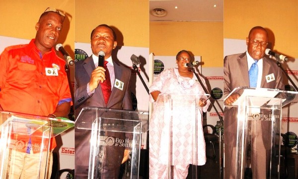 Chris Ubosi, Kola Oyeyemi, Amaka Igwe and Keke Ogungbe were all speakers at the inaugural edition of the Nigerian Entertainment Conference Chris Ubosi, Kola Oyeyemi, Amaka Igwe and Keke Ogungbe were all speakers at the inaugural edition of the Nigerian Entertainment Conference