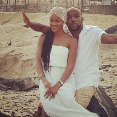 Good good loving video shoot Damilola Adegbite and Banky W