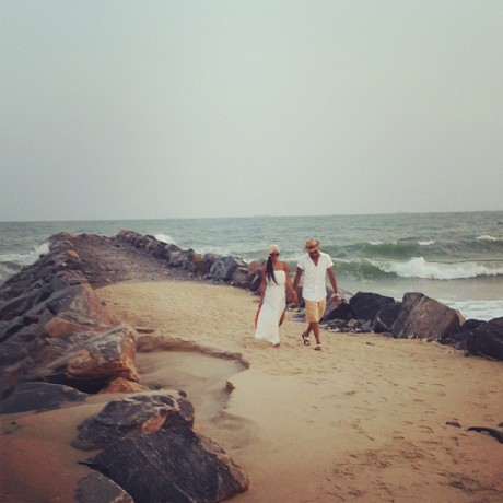 Good good loving video shoot Damilola Adegbite and Banky W..