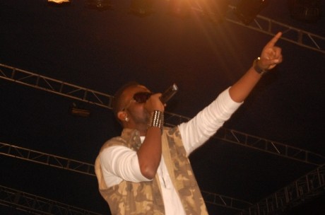 J Martins performing on stage