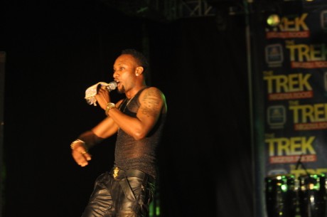 Kcee performing at the Star Music Trek 2013 Festac concert