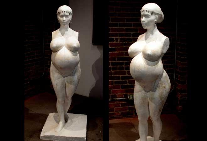 Kim Kardashian fertility statue