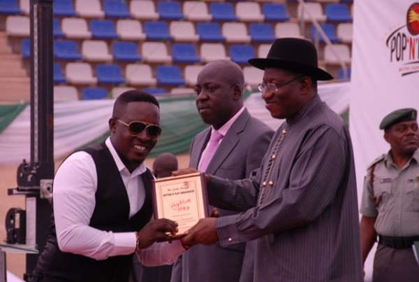 M.I honoured by Goodluck Jonathan
