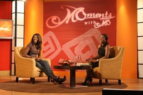 Mo Abudu on the set of 'Moments with Mo'