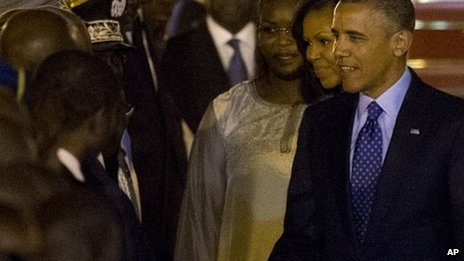 Obama's visit to Senegal. Photo: AP