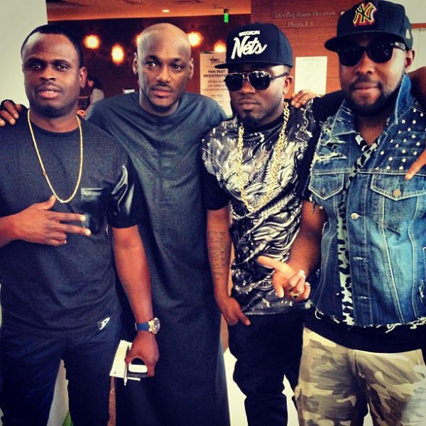 Tobi Sanni Daniels, 2face Idibia, Ice Prince, DJ Caise