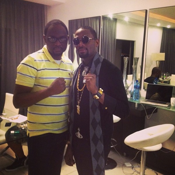 Tony Nwakalor and D'banj in South Africa