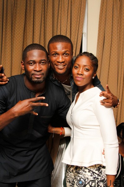 VIP Launch - Tee Bliz, Tiwa Savage and a guest
