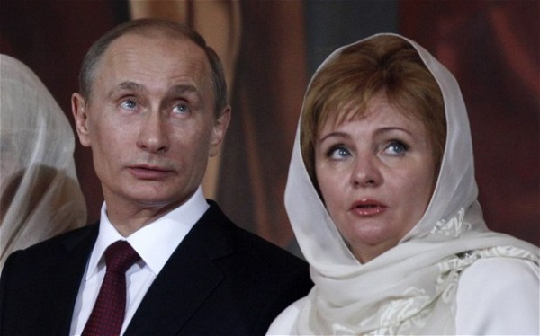 Vladimir Putin and Lyudmila Shkrebneva