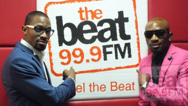 D'banj and Kswitch at The BEAT FM studio