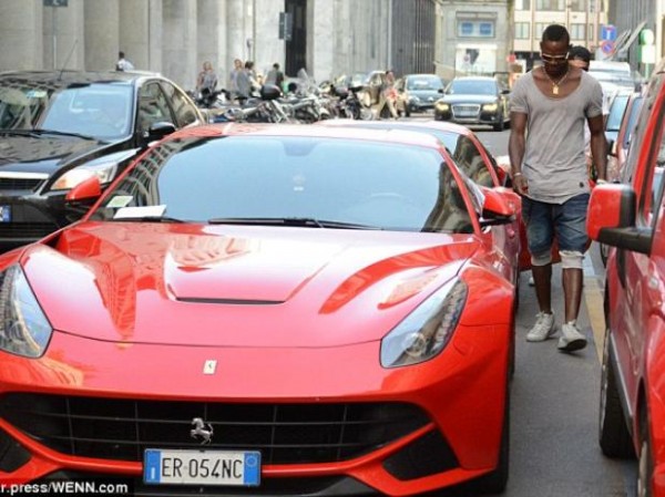 Balotelli Ferrari. Photo:Wenn