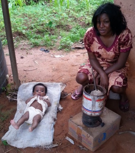 Chika Ike playing a mad woman, photo: Instagram