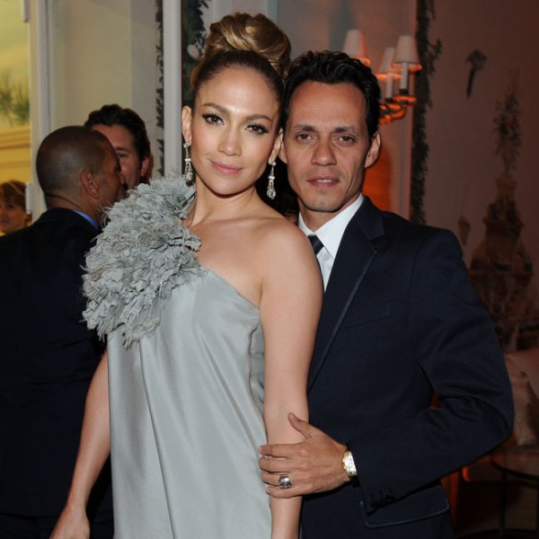 Singer/actress Jennifer Lopez (R) and husband Mark Anthony attend the Vanity Fair and Gucci Party Honoring Martin Scorsese during the 63rd Annual Cannes Film Festival at the Hotel Du Cap Eden Roc on May 15, 2010 in Cannes, France. (Photo By Daniele Venturelli/WireImage for Gucci)