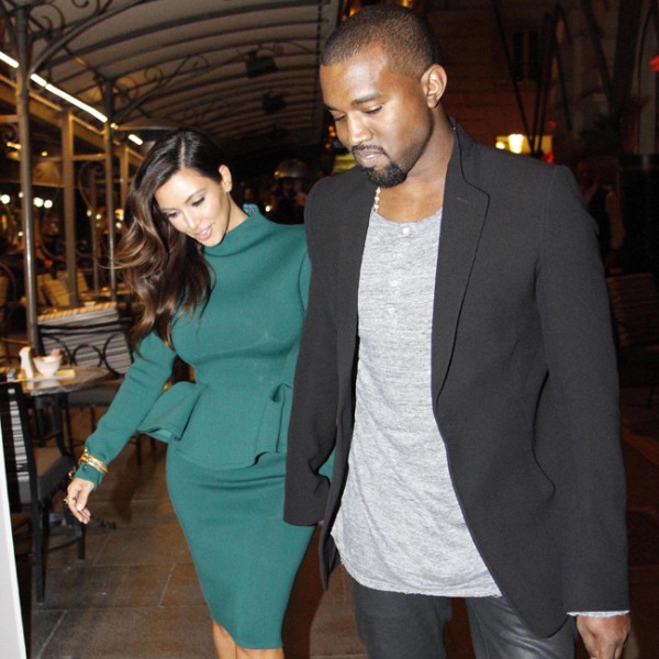Kim Kardashian and Kanye West. Photo: Bangshowbiz