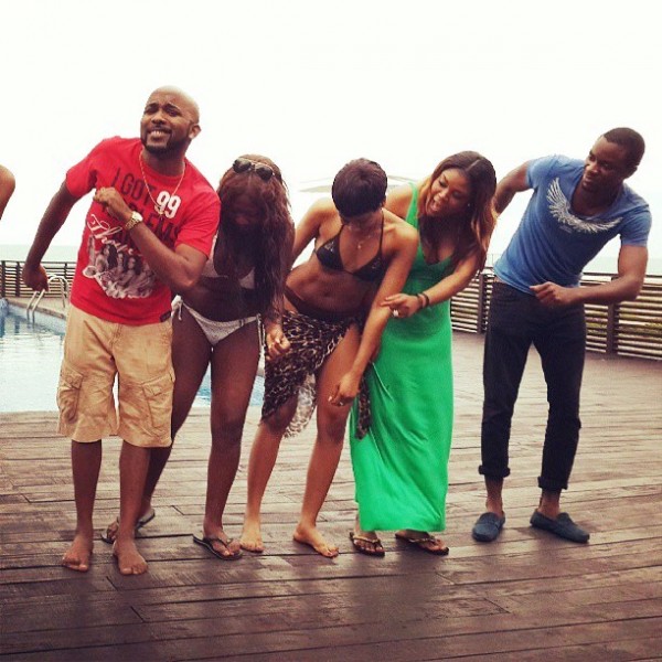 Summertime Lagos Banky W. Wizkid cooling off