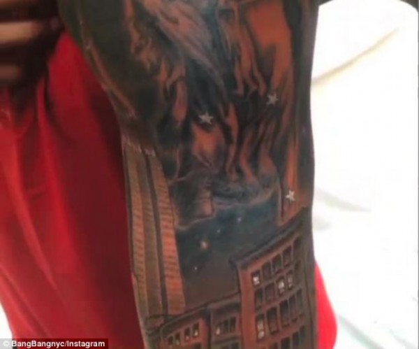 The Empire State Building (left) makes up part of the interesting design