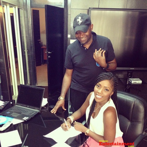Tiwa Savage and entertainment businessman Paul Okoye