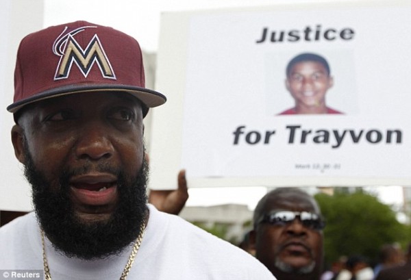 Trayvon's father, Tracy Martin, tells crowds in Miami he will continue to fight for his son