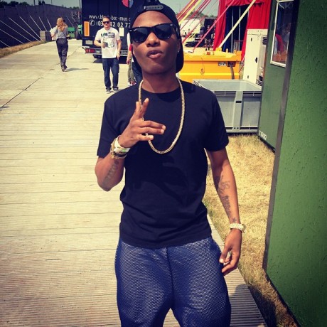 Wizkid at the backstage of the Yahoo! Wireless concert, July 2013. Photo: Instagram