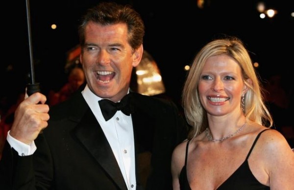 Pierce and daughter Charlotte at the Orange British Academy Films Awards in London, February 2006 Photo: Daily news