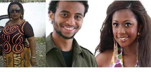 Selly's mum, Nando and Selly. .viasat1