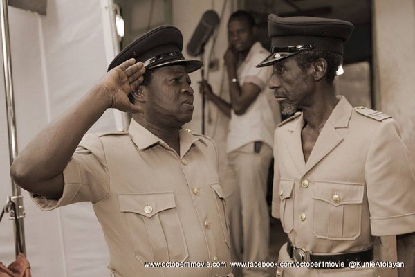 Behind-the-scene shoot from 'October 1' movie - Kayode 'Aderupoko' Olaiya and Sadiq Daba on set Behind-the-scene shoot from 'October 1' movie - Kayode 'Aderupoko' Olaiya and Sadiq Daba on set