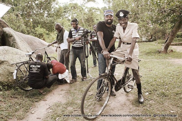 Behind-the-scene shost from 'October 1' movie - Kunle Afolayan and Sadi Daba