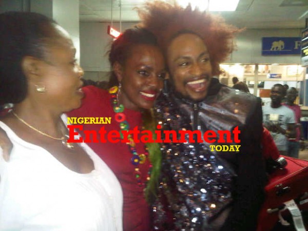 Beverly Osu welcomed by her mother and Denrele