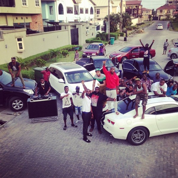 Davido and the HKN Gang crew
