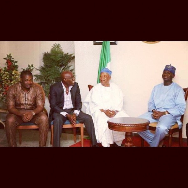 Don Jazzy, Adewale Ayuba meet with Lagos State Governor Babatunde Raji Fashola (2)