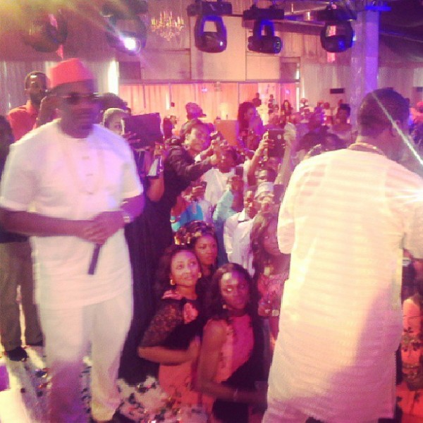 Don Jazzy, D'banj performing at Cool FM's Dotun and Taiwo Oyebanjo-Ojuolape wedding