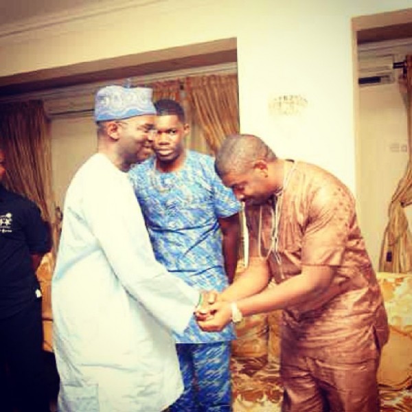 Don Jazzy, meets with Lagos State Governor Babatunde Raji Fashola (1)