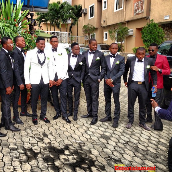 Dotun and the groomsmen