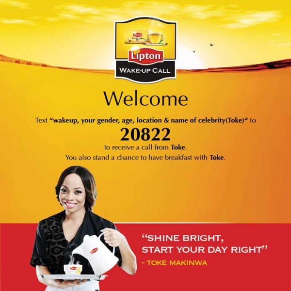 Toke Makinwa - Lipton ad
