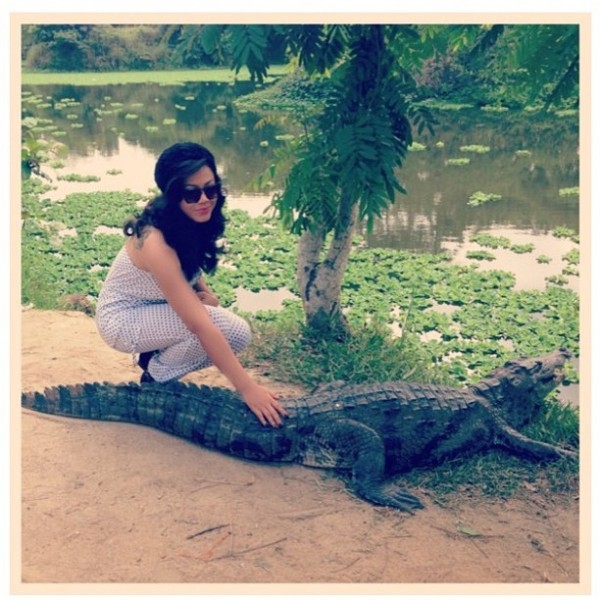 Nadia Buari vacations in South Africa