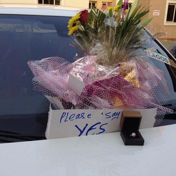 The car with the note, photo: Instagram