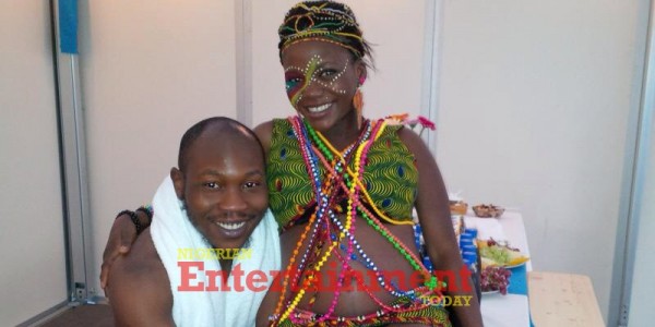 Seun Kuti and baby mama Yetunde George Ademiluyi.