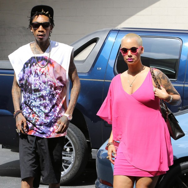Wiz Khalifa and Amber Rose get some shopping done in Beverly Hills. Photo: Bangshowbiz