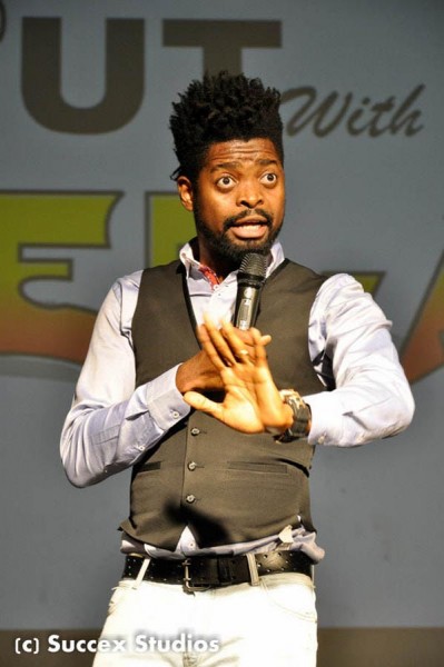 Basketmouth performing at the recently held Time Out with Tee-A concert in Abuja, photo: Succex Studios
