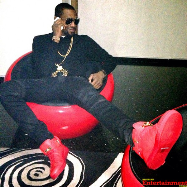 D'banj rocks Buscemi 100MM shoes D'banj rocks Buscemi 100MM shoes