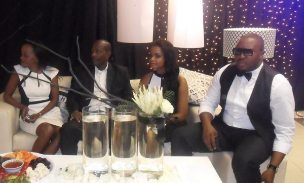Dillish's mum, Dad and her boyfriend Stephan during the party. Photo: Facebook