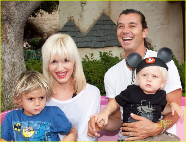 Gwen Stefani, Gavin Rossdale with their children Kingston and Zuma
