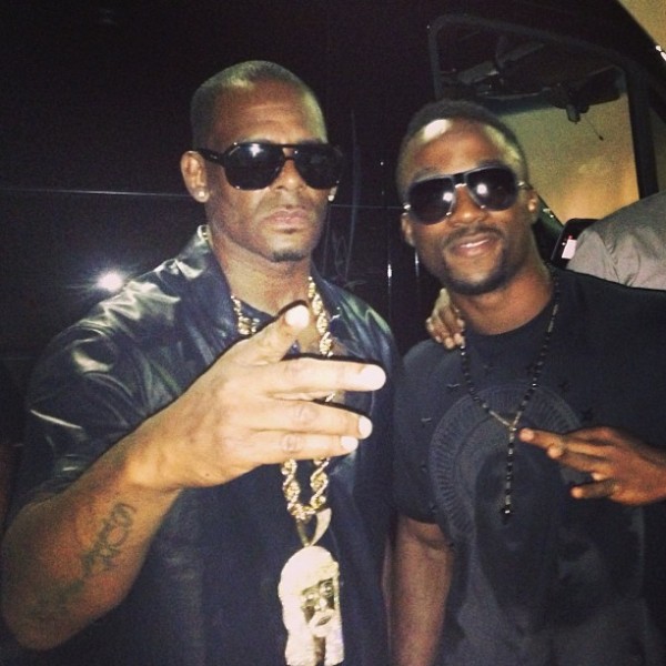 Iyanya spotted with R-Kelly in Atlanta, photo: Instagram