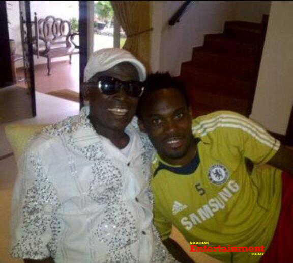Michael Essien and his late father